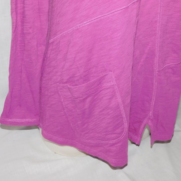 Habitat Womens XS Purple Baltic Round Neck Pieced Pocket Tunic Shirt Top - Picture 6 of 10
